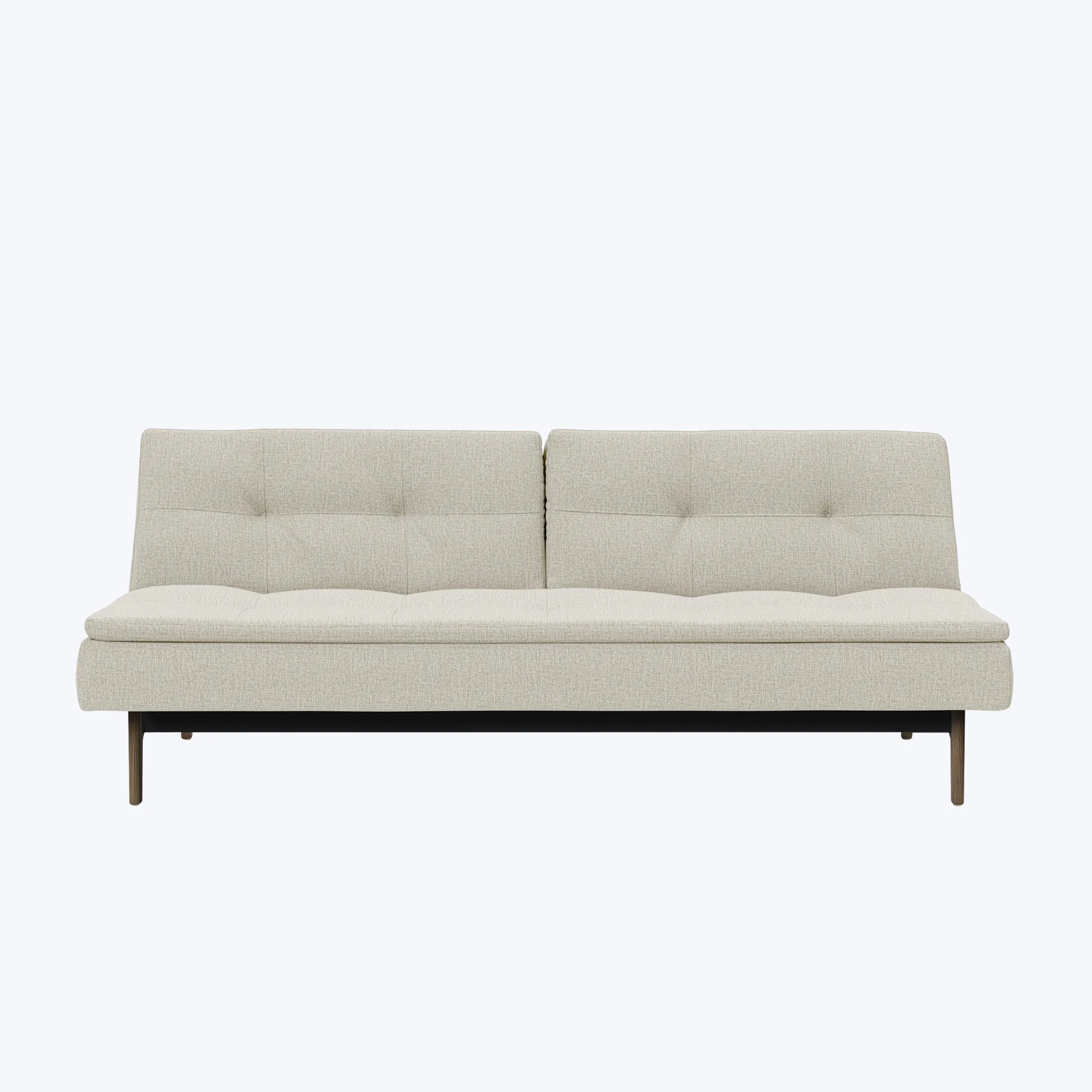Dublexo Smoked Oak Armless Sleeper Sofa