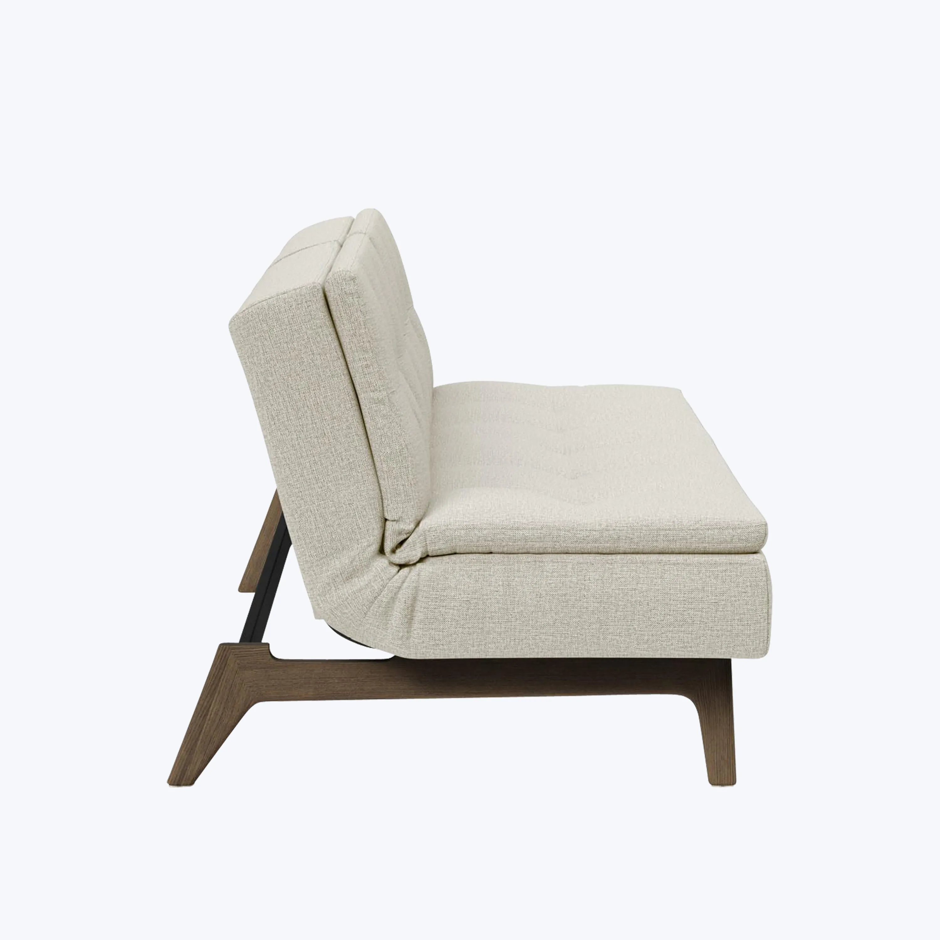 Dublexo Smoked Oak Armless Sleeper Sofa