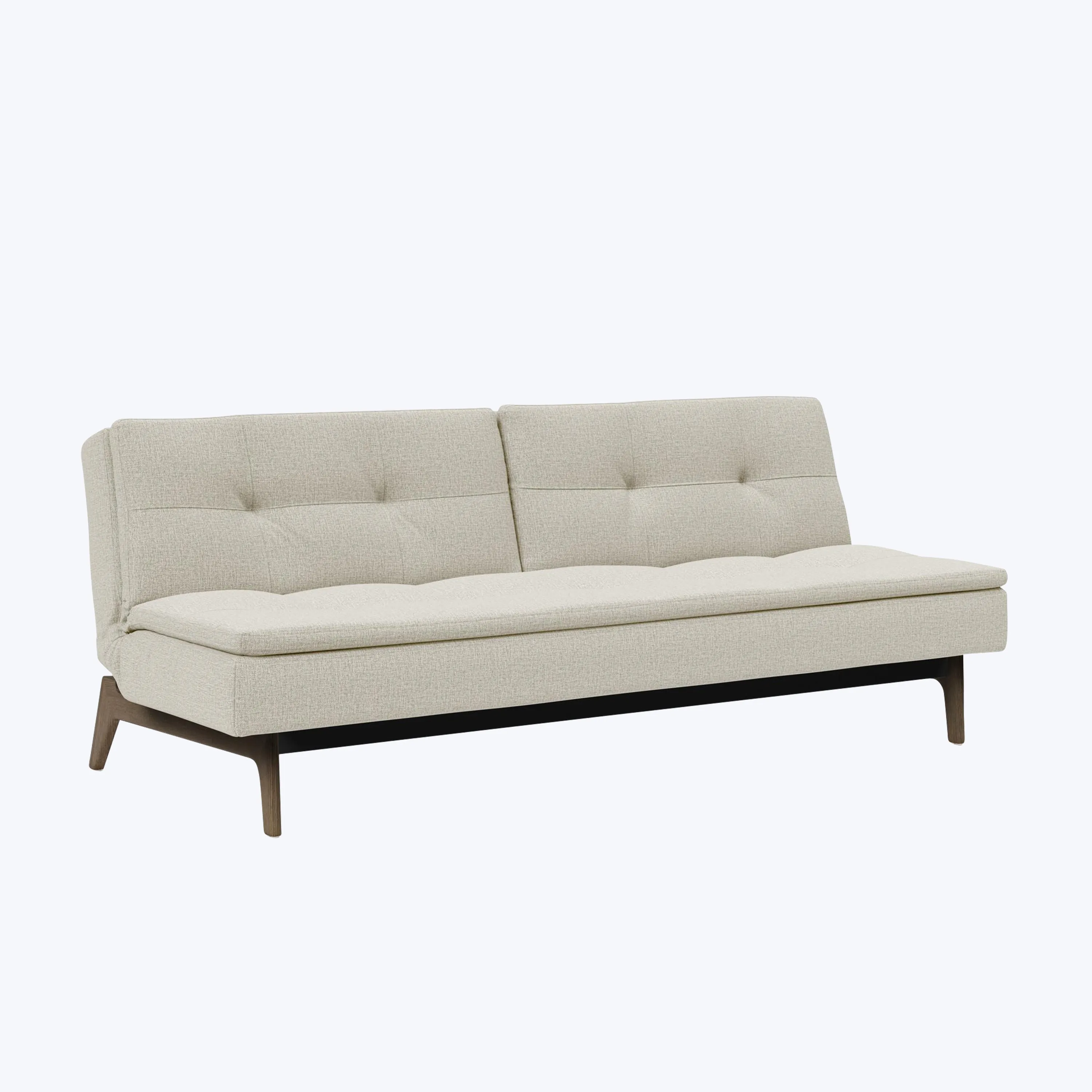 Dublexo Smoked Oak Armless Sleeper Sofa