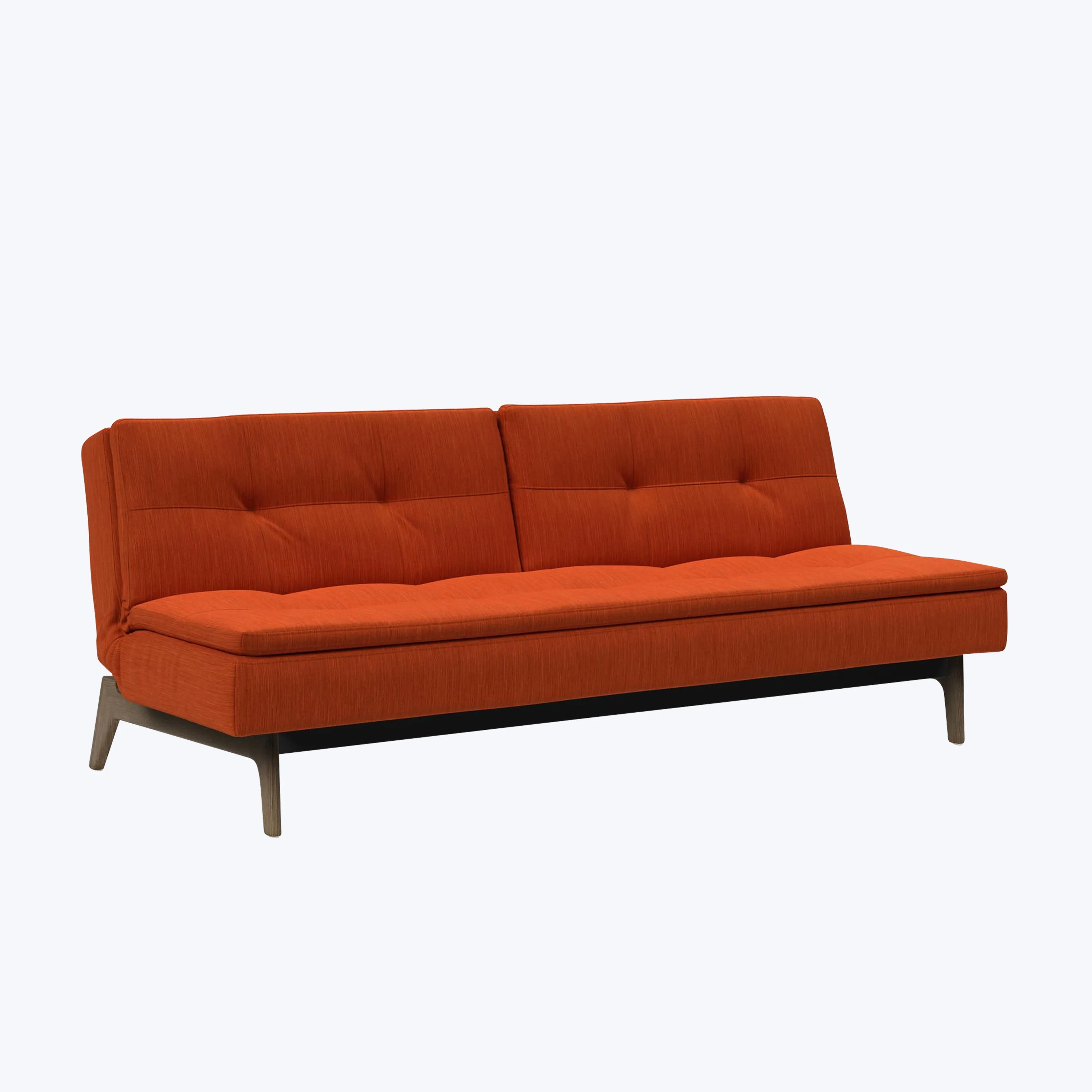 Dublexo Smoked Oak Armless Sleeper Sofa