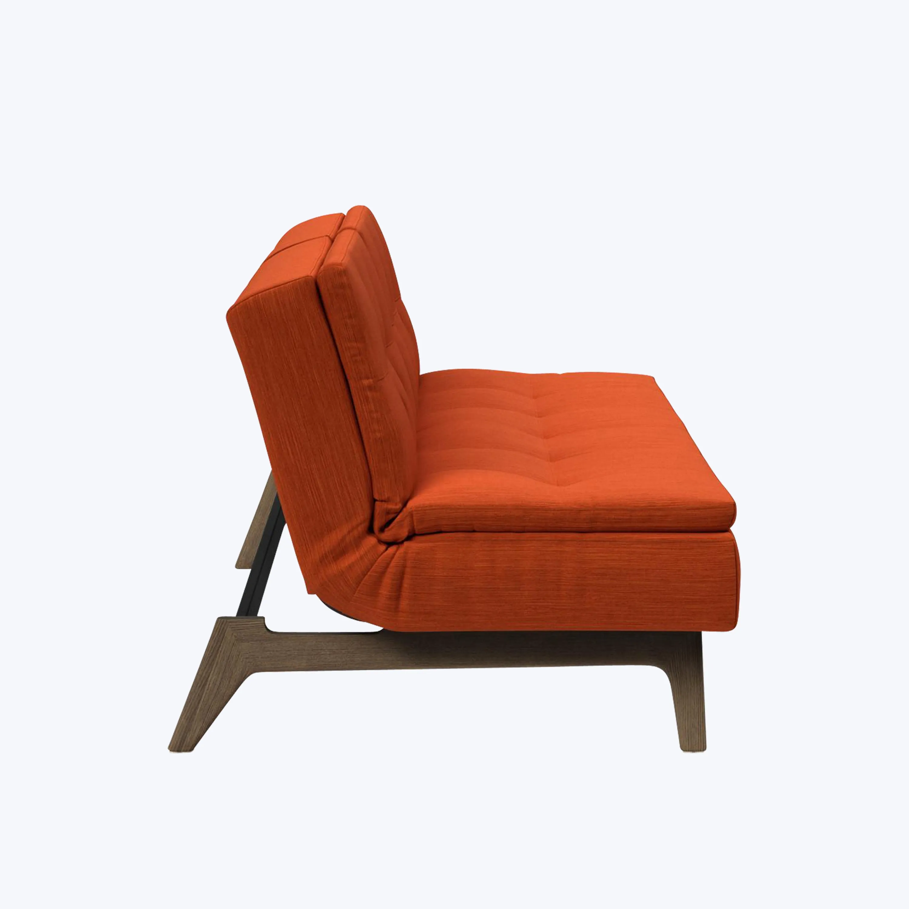 Dublexo Smoked Oak Armless Sleeper Sofa