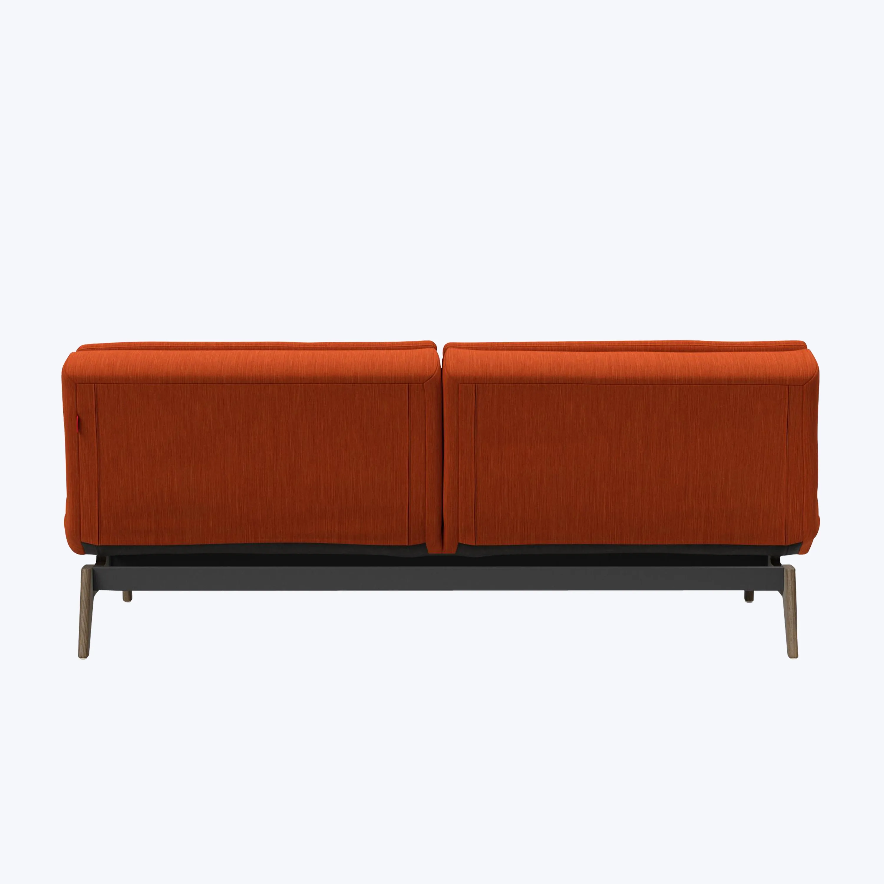 Dublexo Smoked Oak Armless Sleeper Sofa