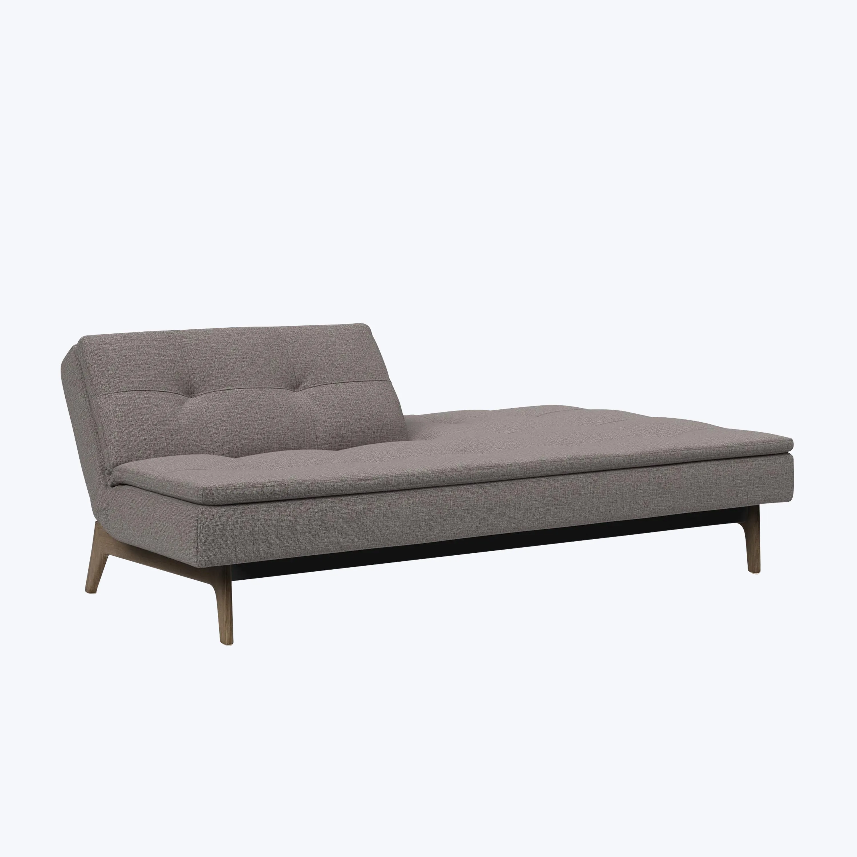 Dublexo Smoked Oak Armless Sleeper Sofa
