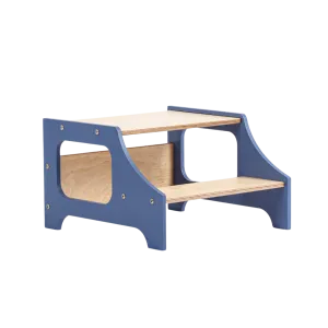 Duck Woodworks Step Stool Blue