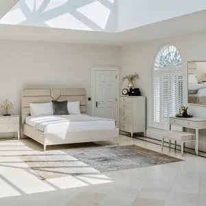 Dynasty - Bed Frame In Stone Finish