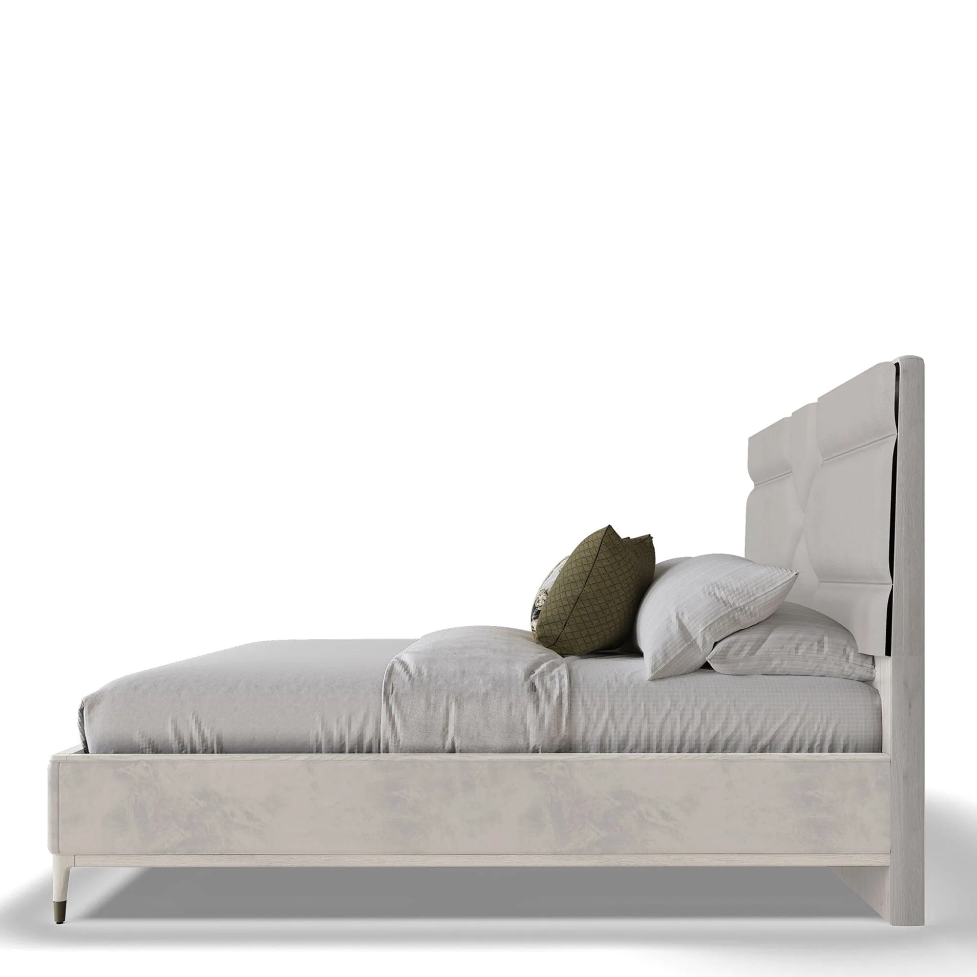 Dynasty - Bed Frame In Stone Finish