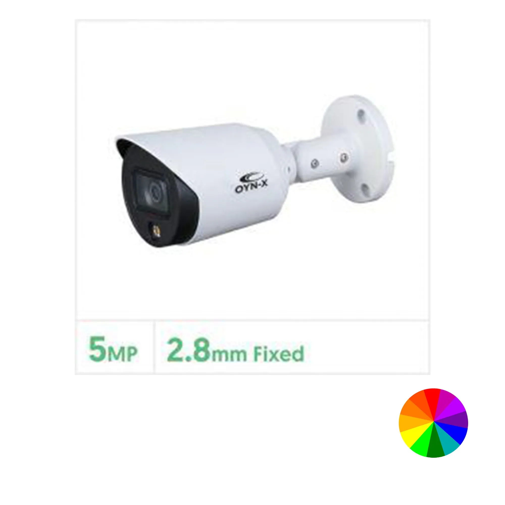 Eagle 5MP Fixed Lens Starlight HDCVI Full Colour Bullet Camera -White
