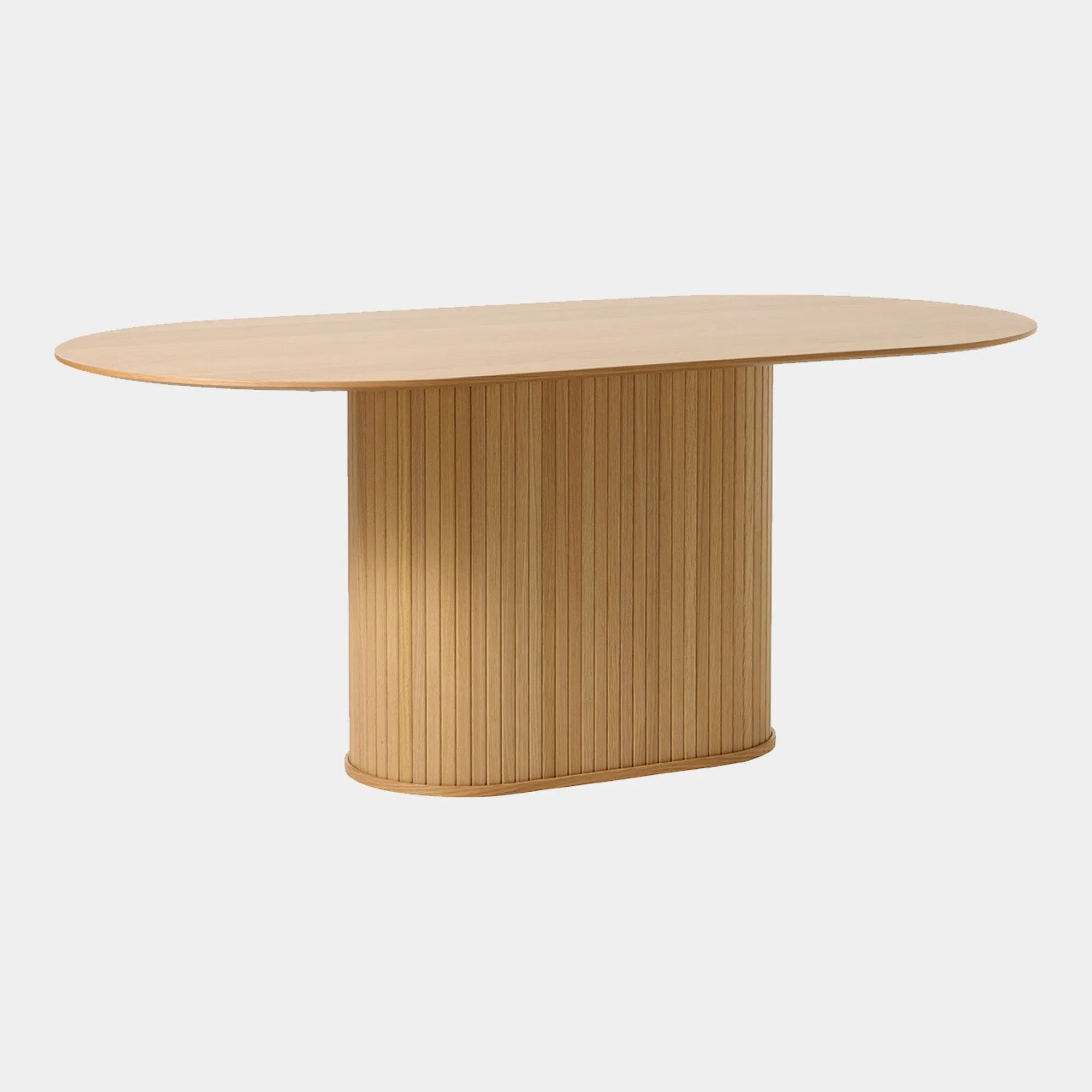 Eden - 180cm Oval Dining Table In Natural Oak Finish