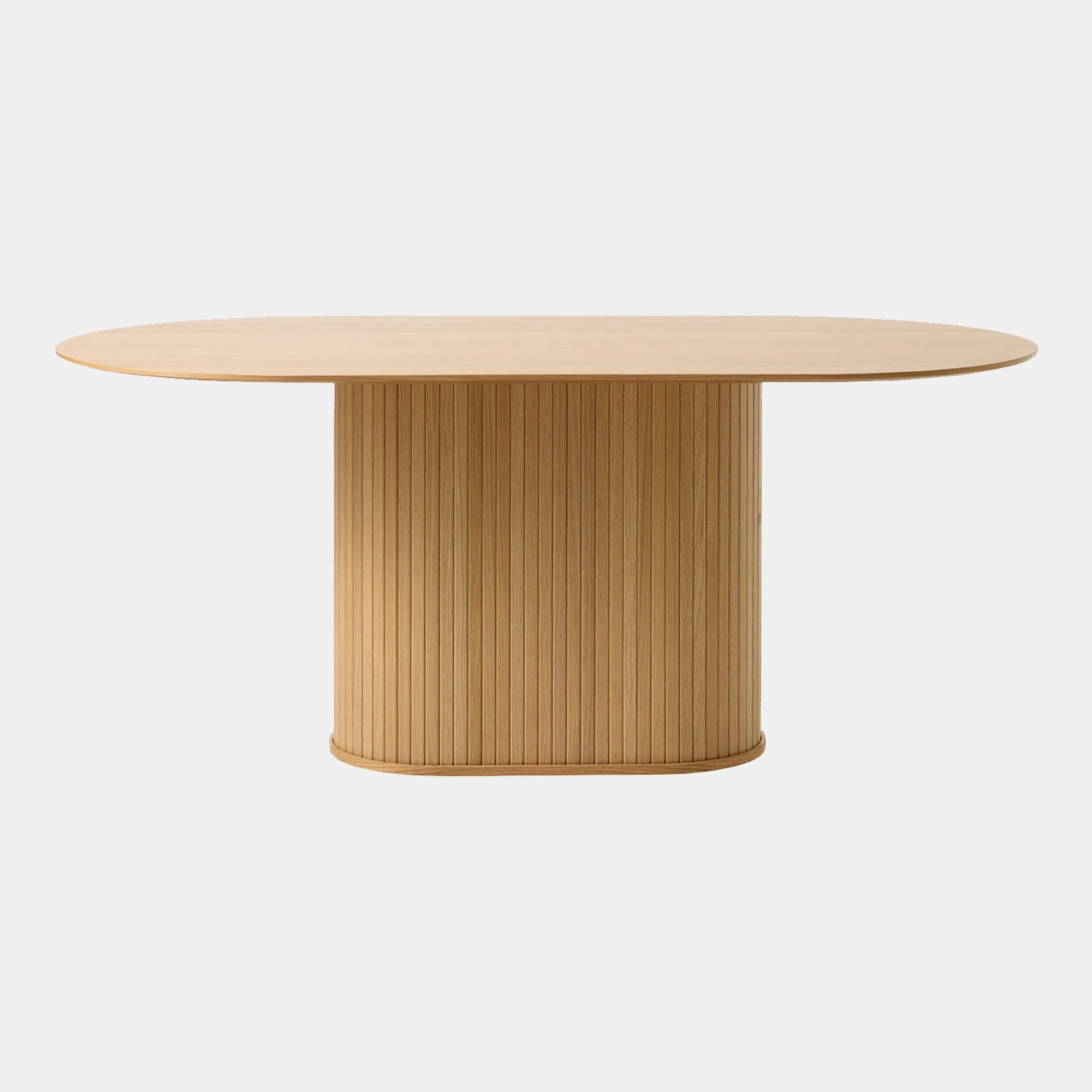 Eden - 180cm Oval Dining Table In Natural Oak Finish