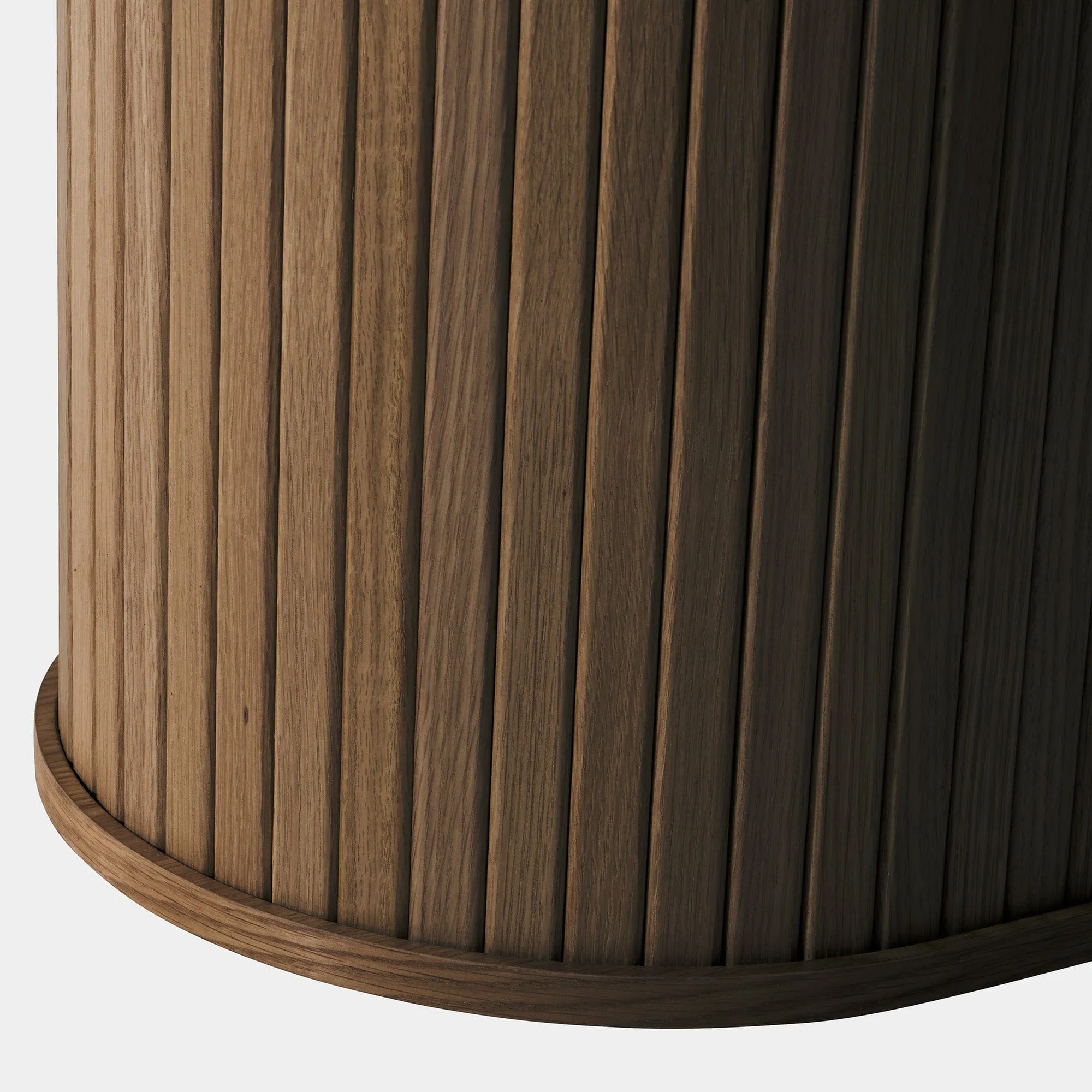 Eden - 180cm Oval Dining Table In Smoked Oak Finish