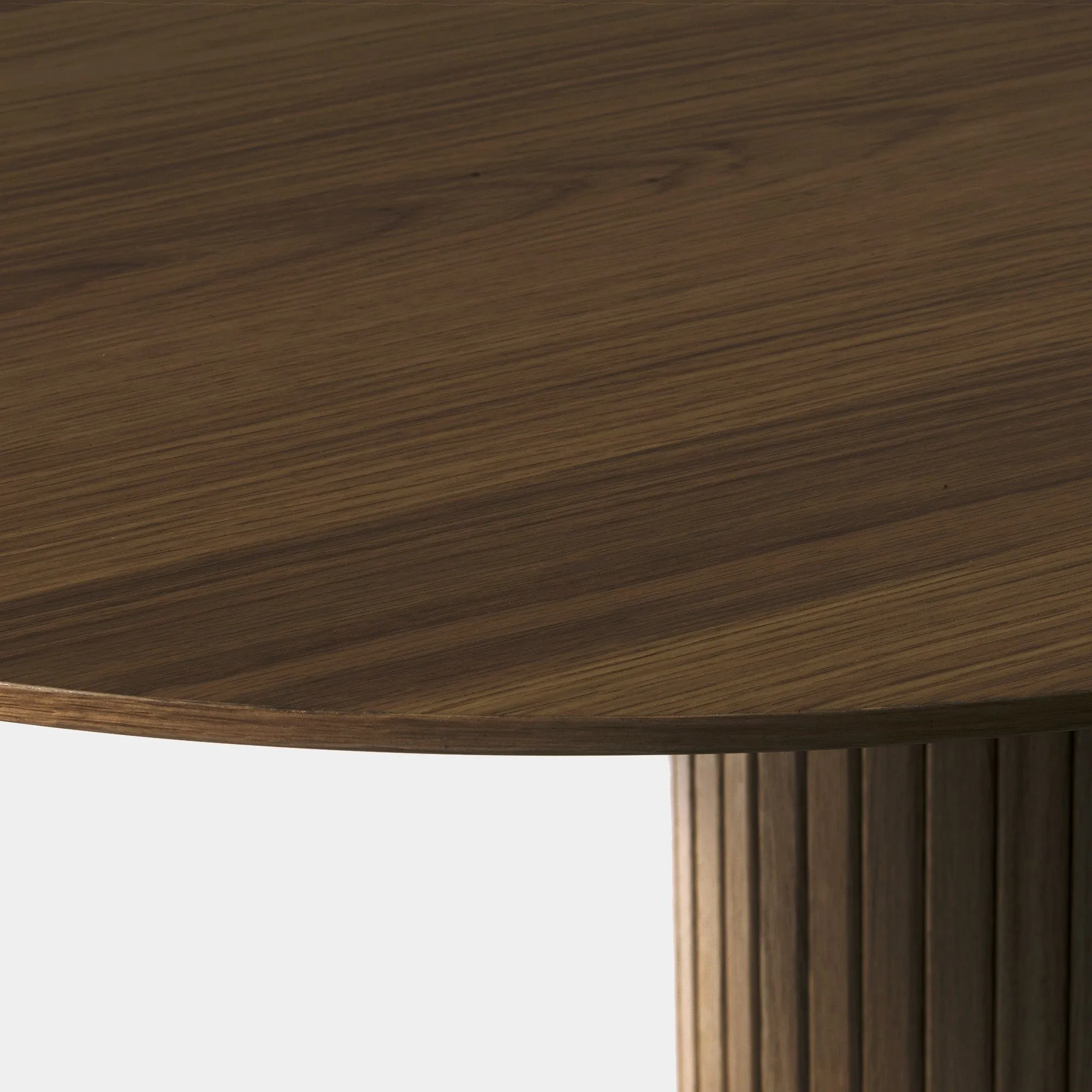 Eden - 180cm Oval Dining Table In Smoked Oak Finish