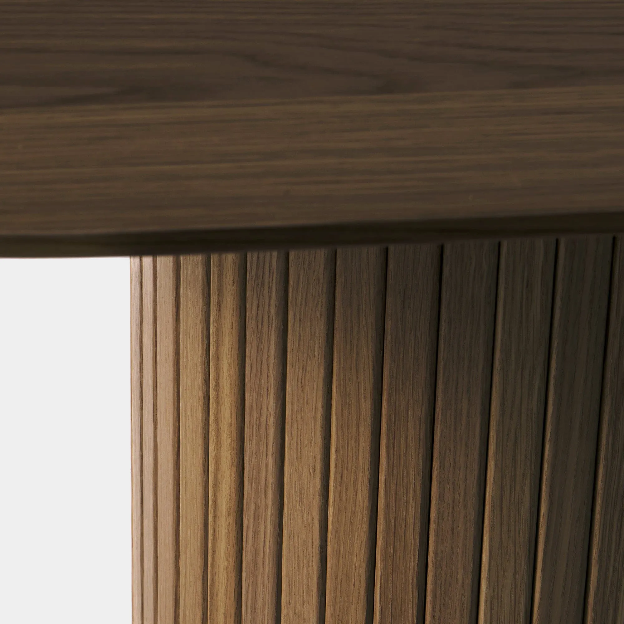 Eden - 180cm Oval Dining Table In Smoked Oak Finish