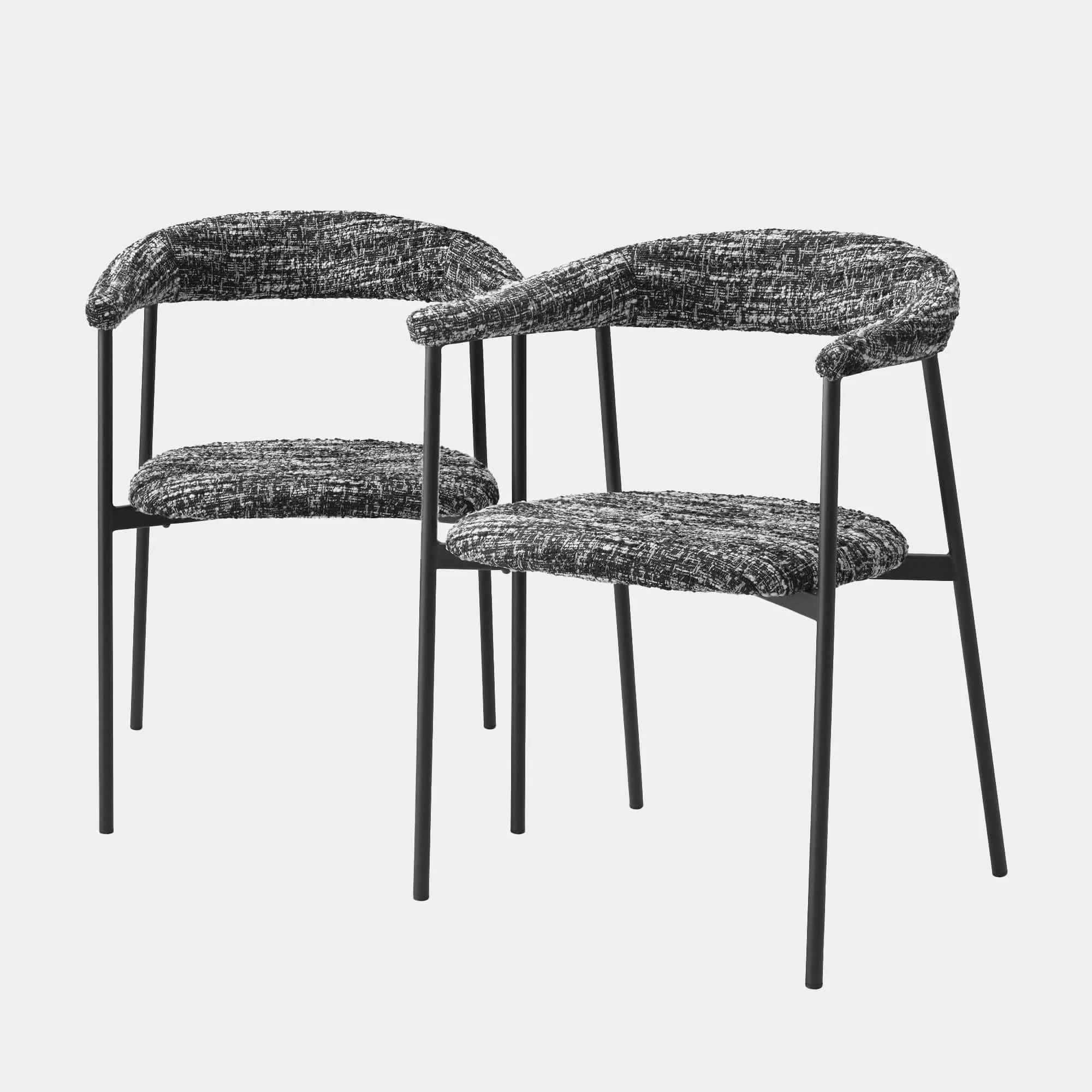 Eichholtz Julio - Set Of 2 Dining Chairs In Boucle