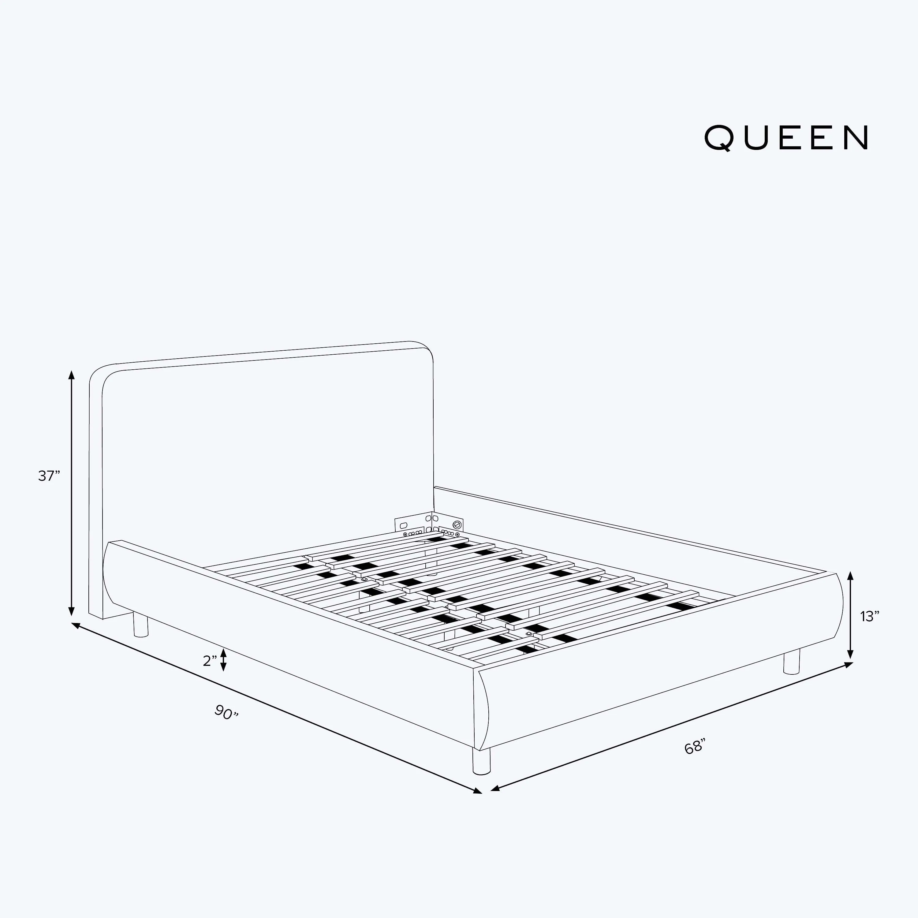 Emme Platform Bed