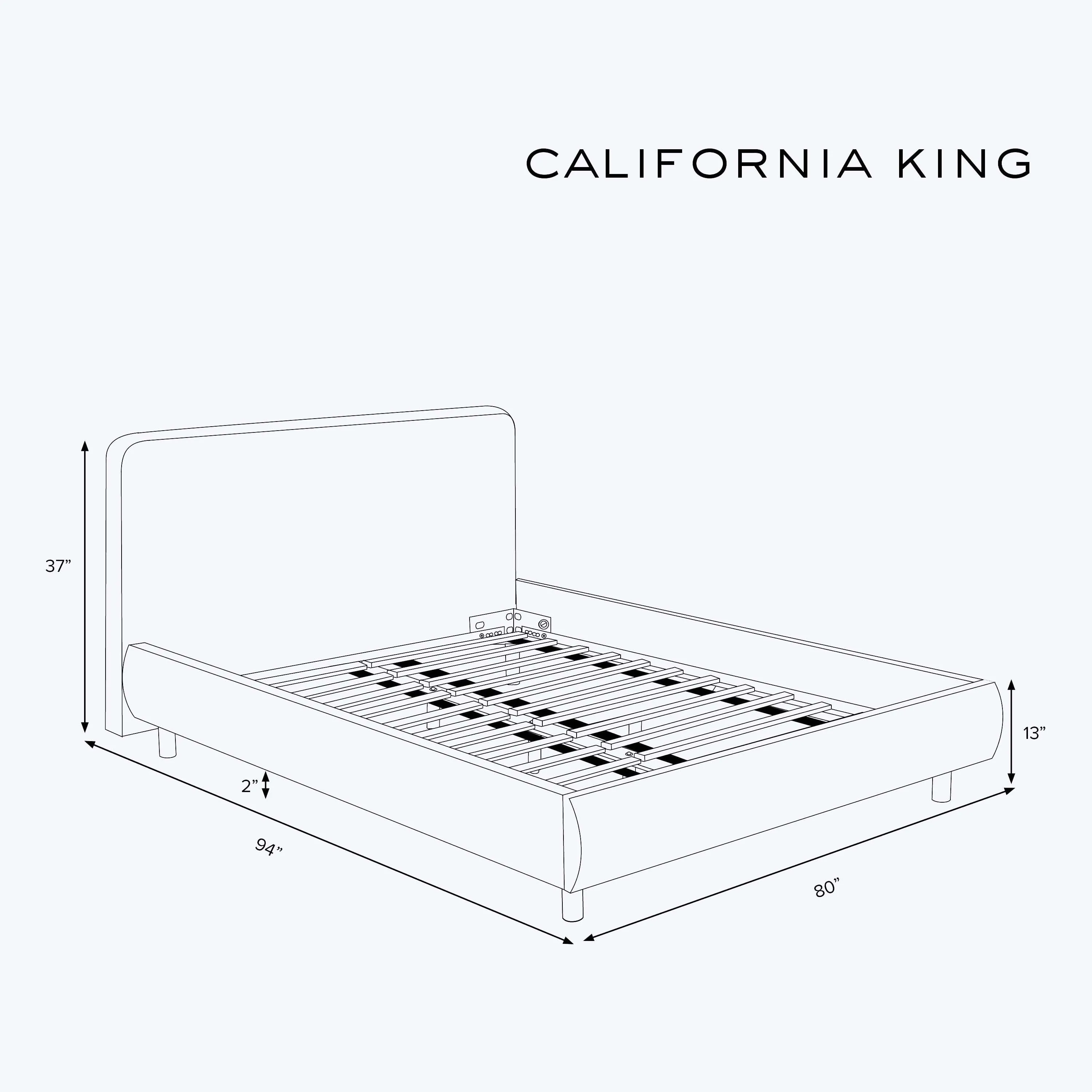 Emme Platform Bed