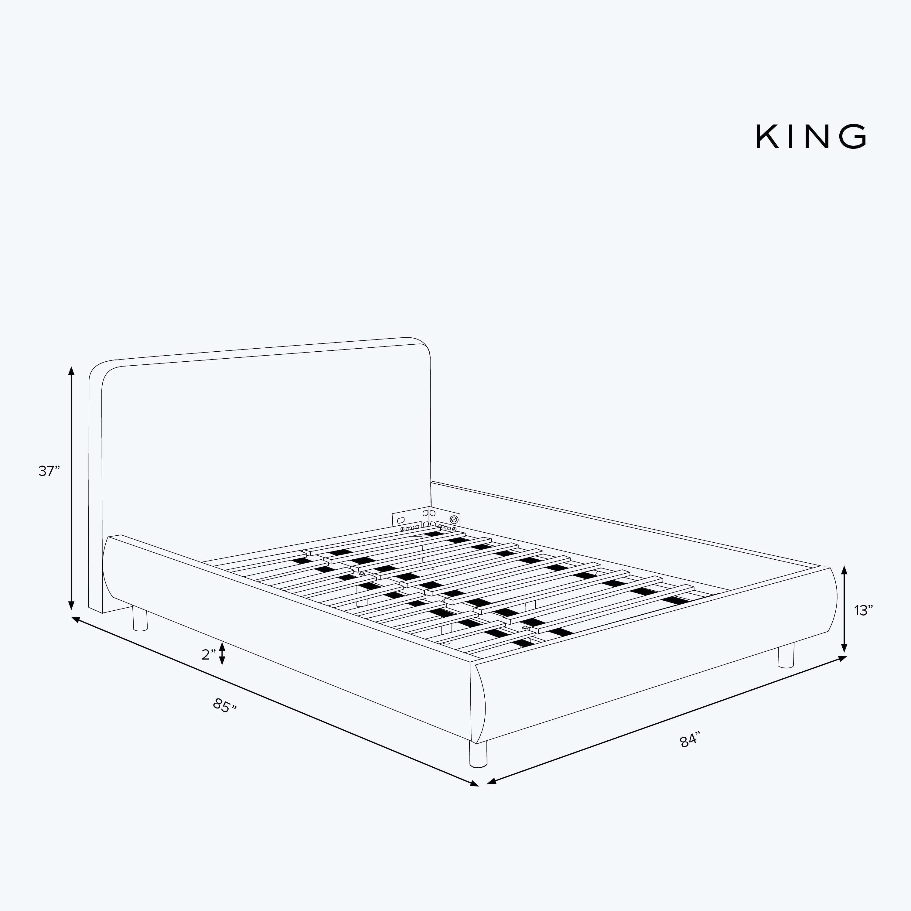 Emme Platform Bed