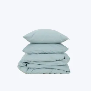 Essential Percale Duvet Cover Sky