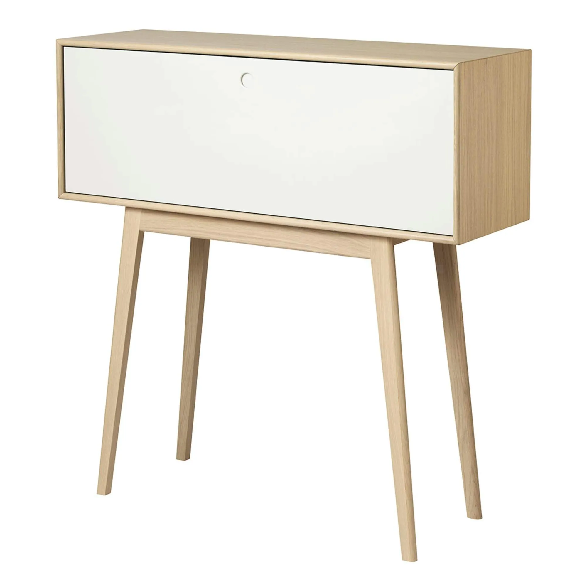 Fdb Møbler A84 Butler Secretary, White/Nature