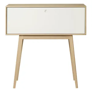 Fdb Møbler A84 Butler Secretary, White/Nature