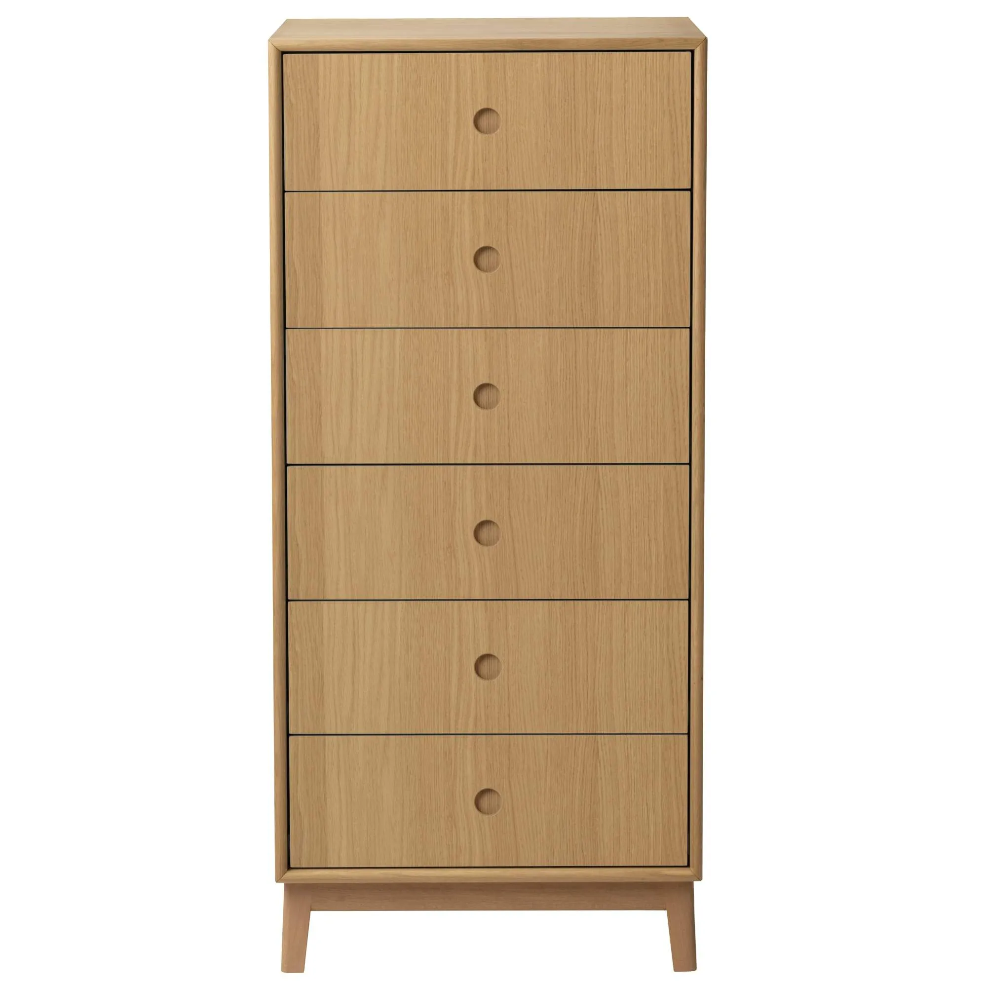 Fdb Møbler A87 Butler High Chest Of Drawers, Oak