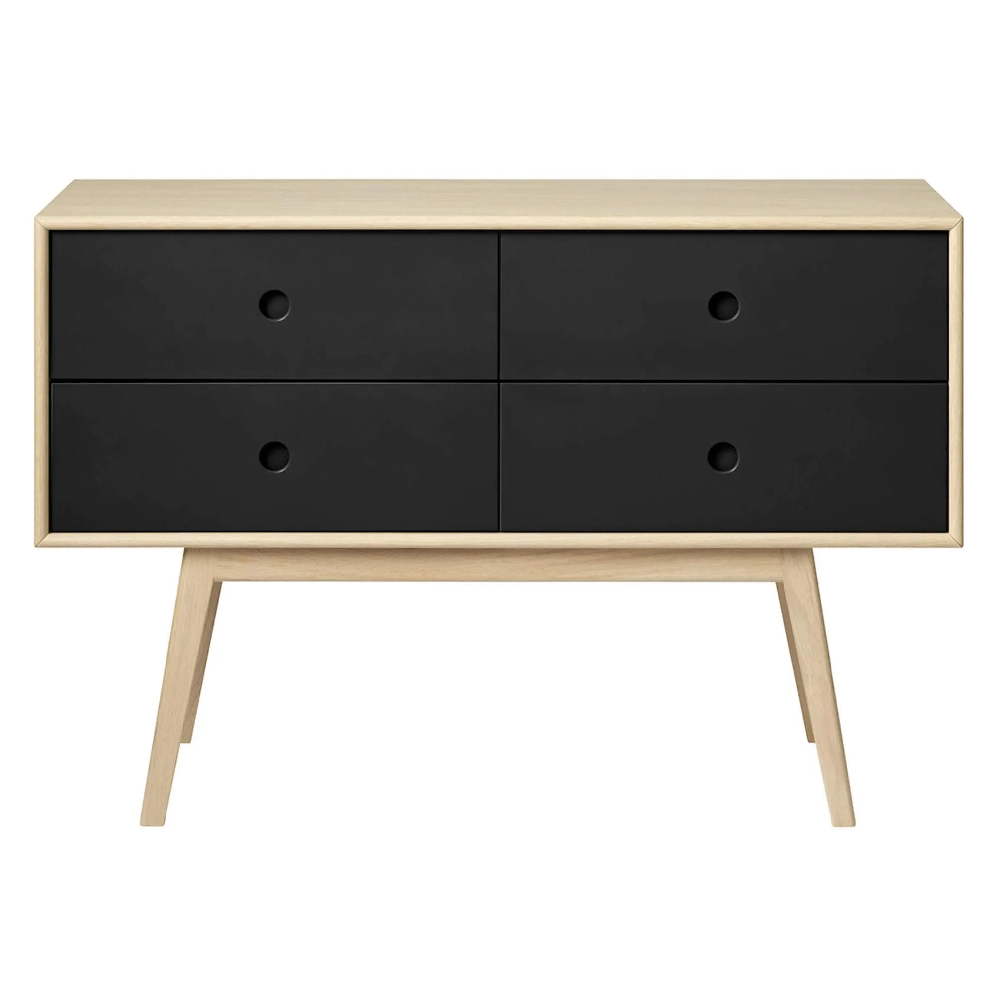 Fdb Møbler F22 Bulter Chest Of Drawers, Black/Natural