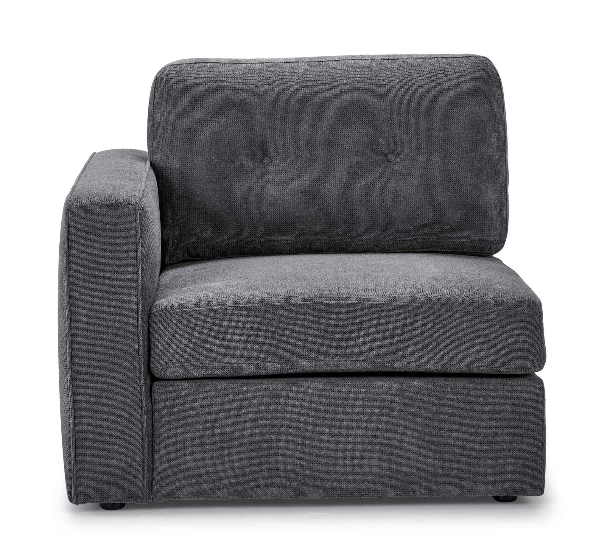 Feeling Connected - Connex 3-Piece Modular Chair with Storage Console - Light Grey