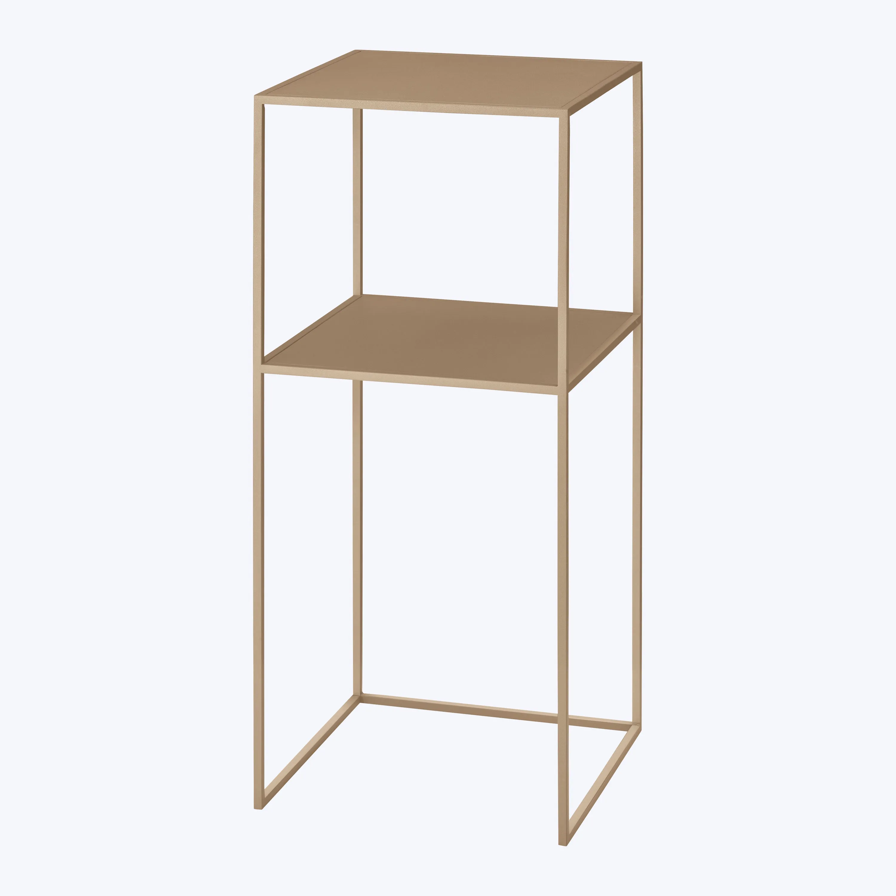Fera Pedestal Table with Shelf