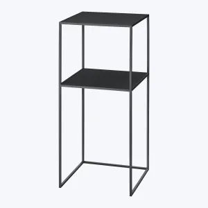 Fera Pedestal Table with Shelf