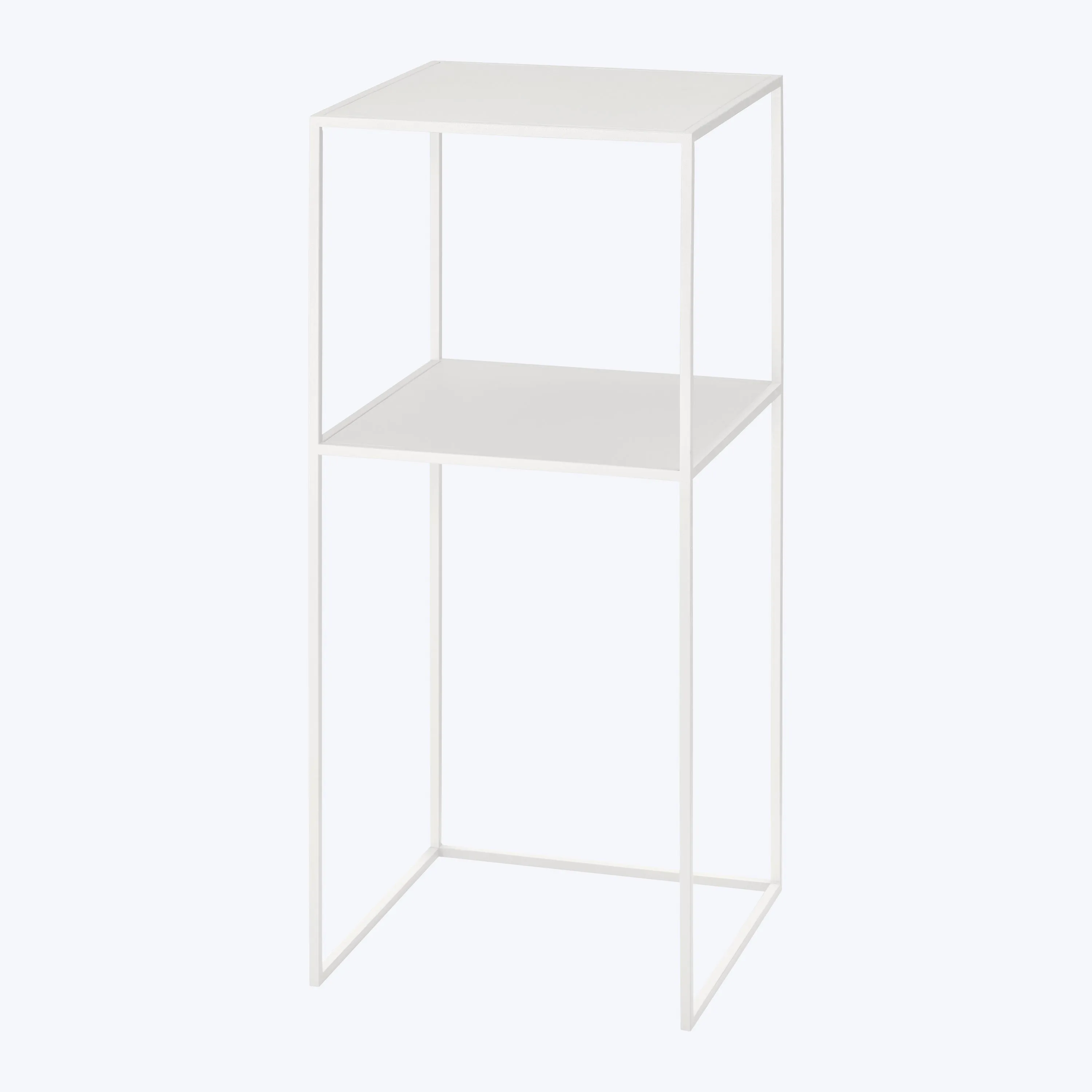 Fera Pedestal Table with Shelf