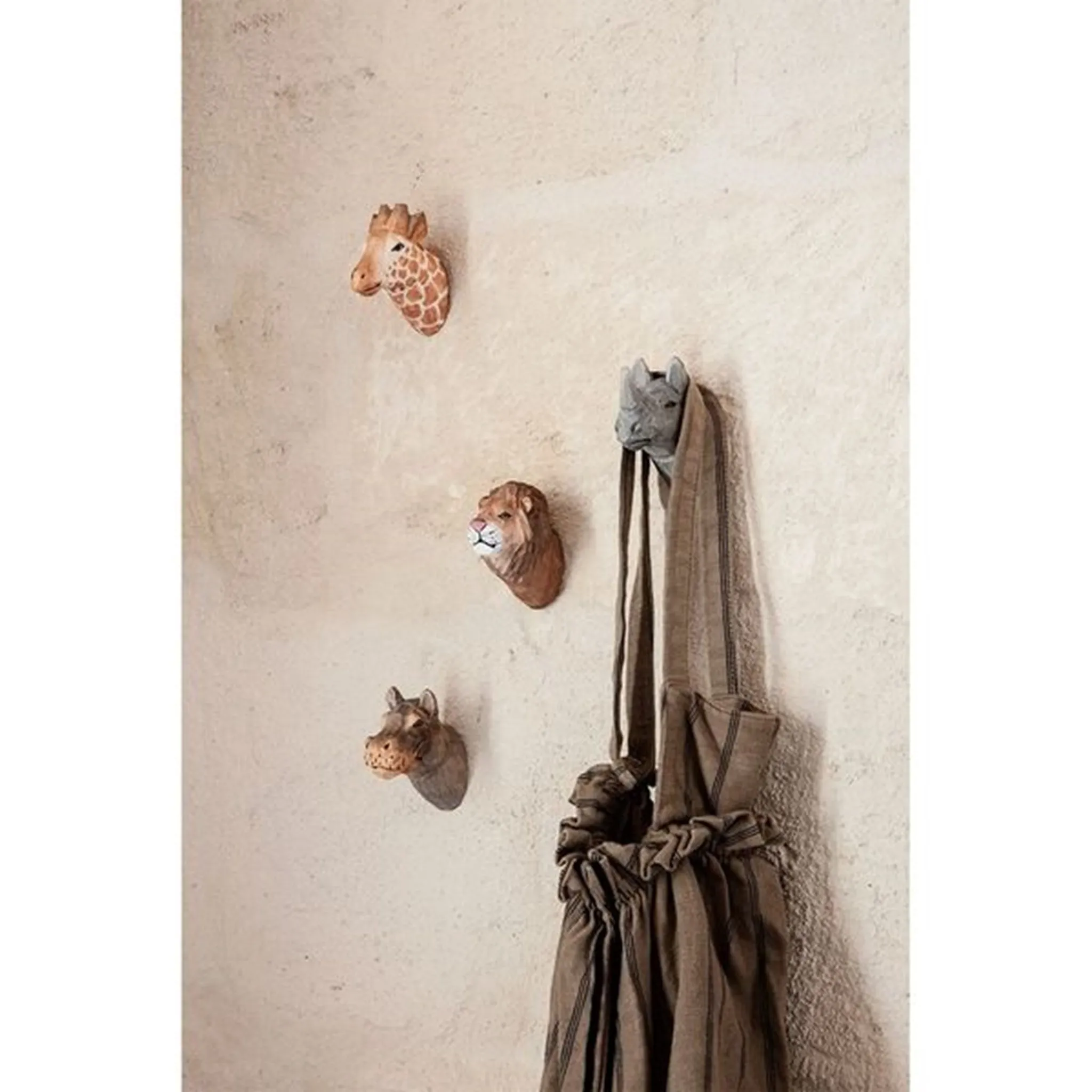 Ferm Living Hand Carved Hook Lion