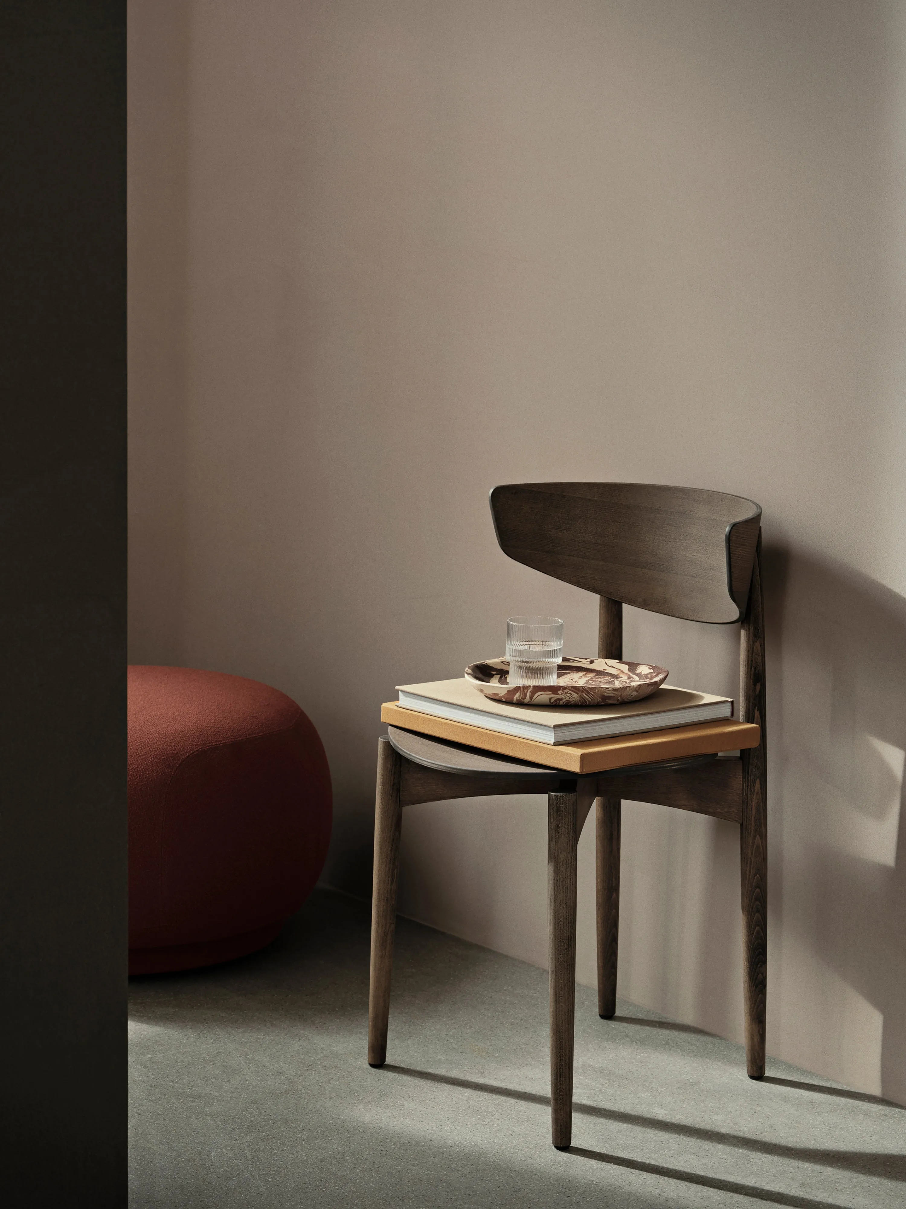 Ferm Living Herman Dining Chair Wood Dark Stained Beech
