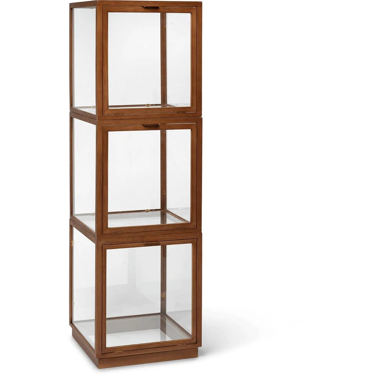 Ferm Living Mira Glass Case, Dark Stained Oak