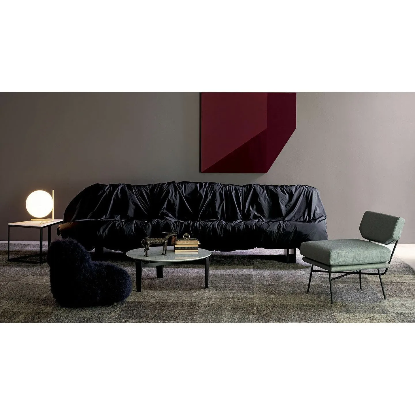 Flos Ic Light T2 Table Lamp, Black