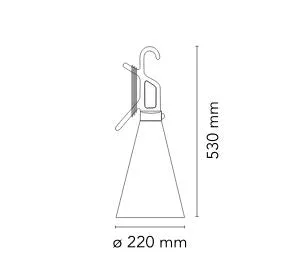 Flos Mayday All Purpose Lamp, Purple