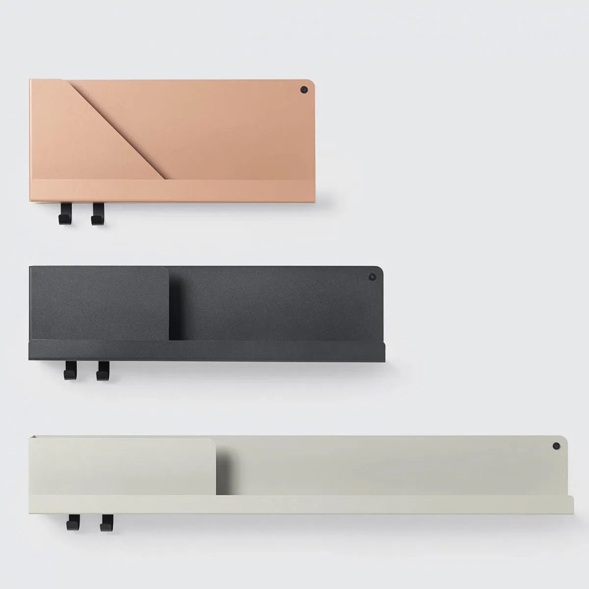 Folded Shelves Medium Black