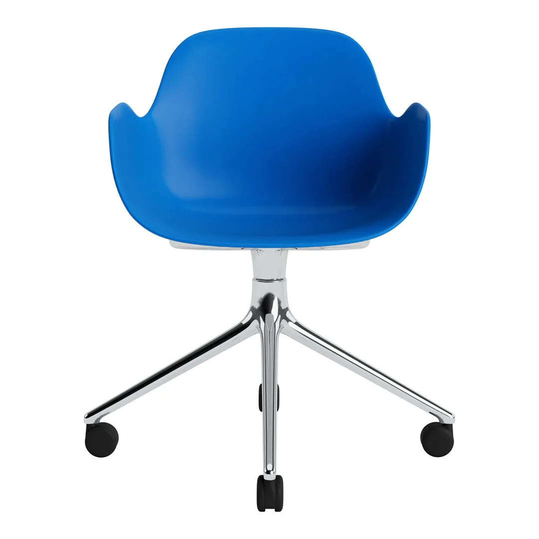 Form Armchair - 4W Swivel Base