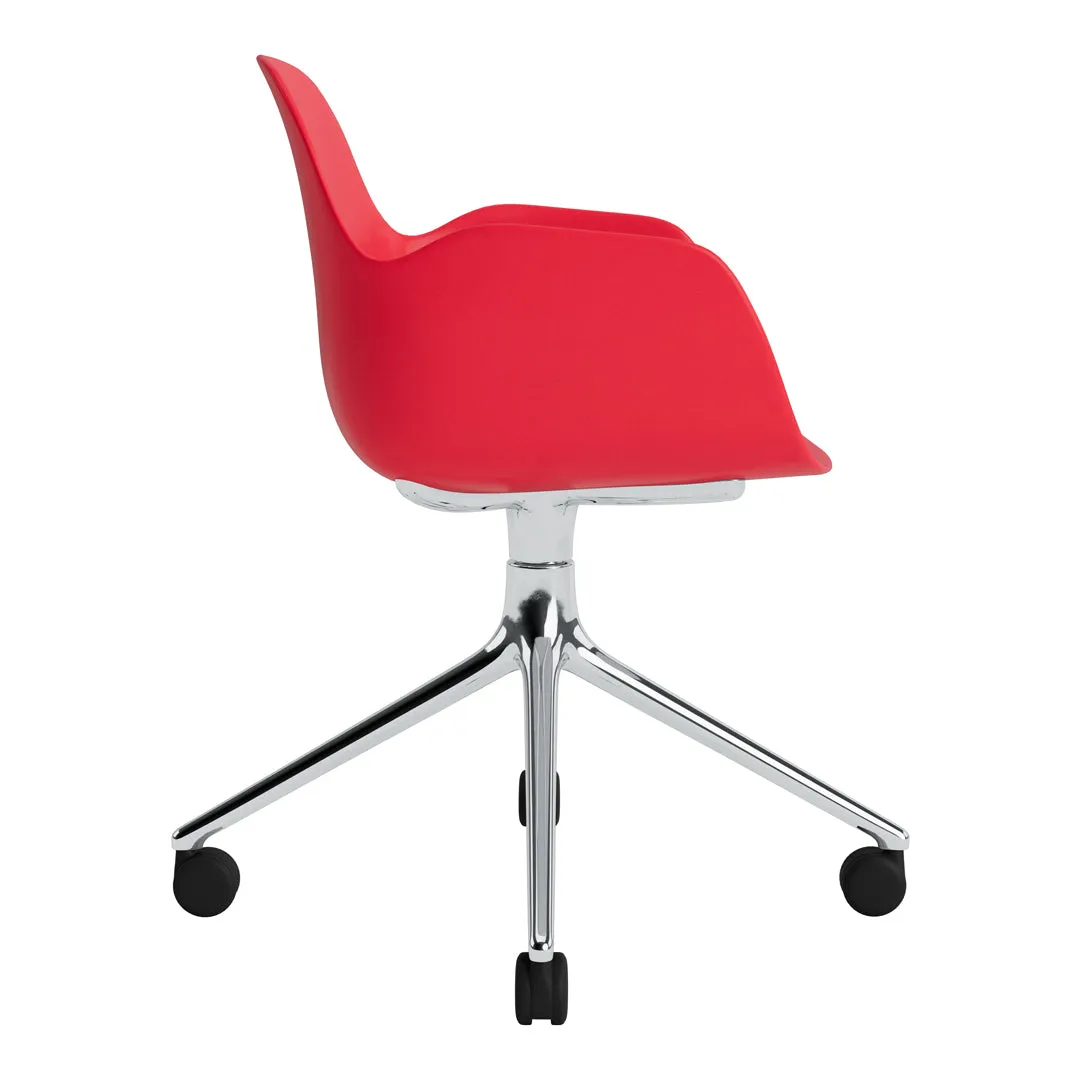 Form Armchair - 4W Swivel Base