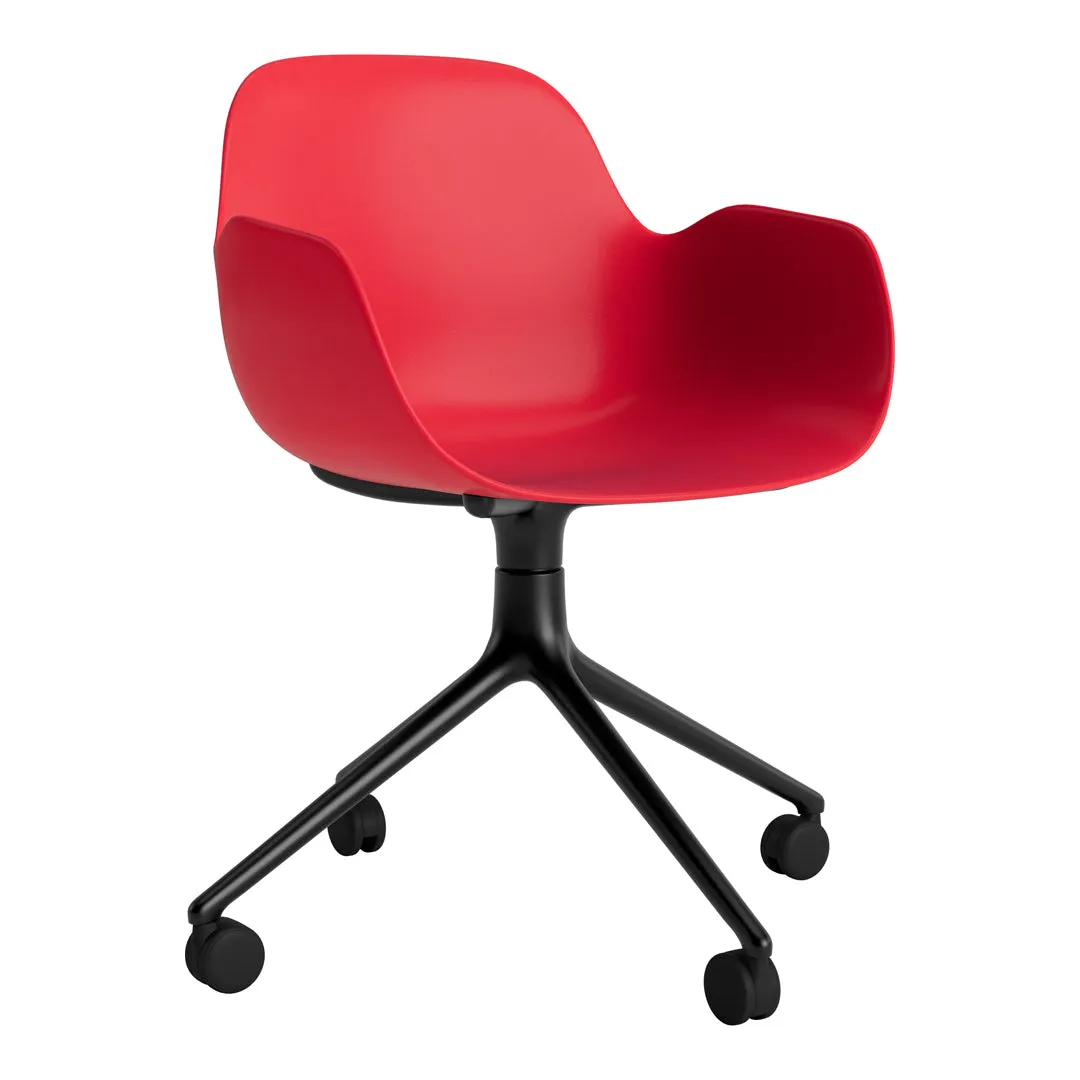 Form Armchair - 4W Swivel Base