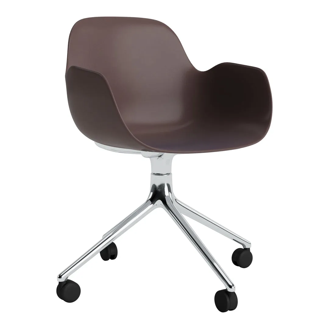 Form Armchair - 4W Swivel Base