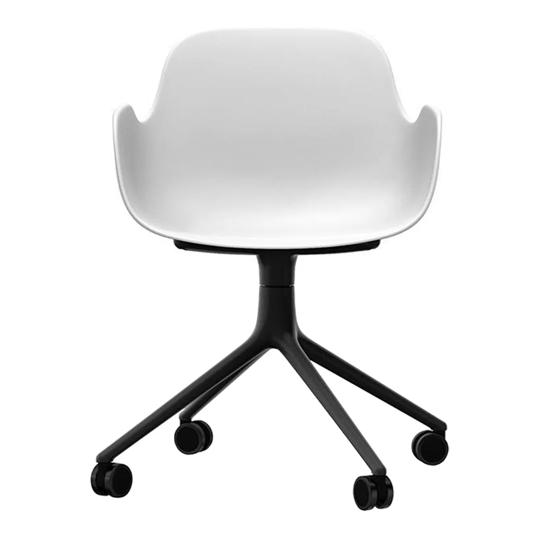 Form Armchair - 4W Swivel Base