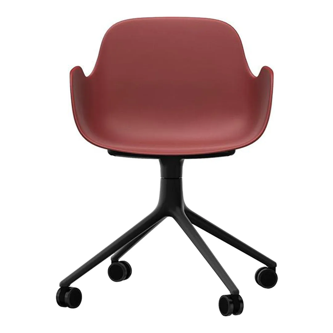 Form Armchair - 4W Swivel Base
