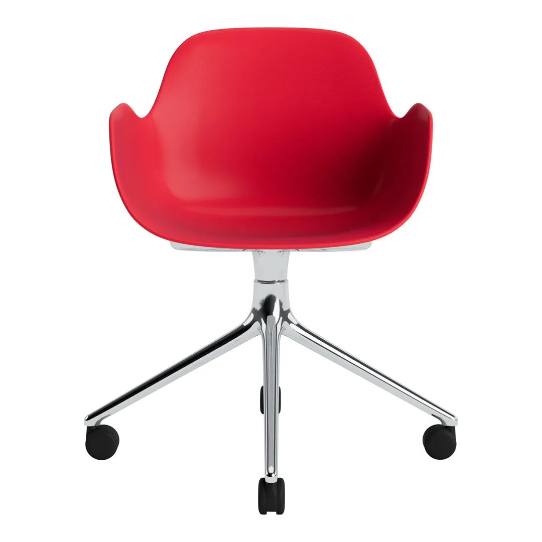 Form Armchair - 4W Swivel Base