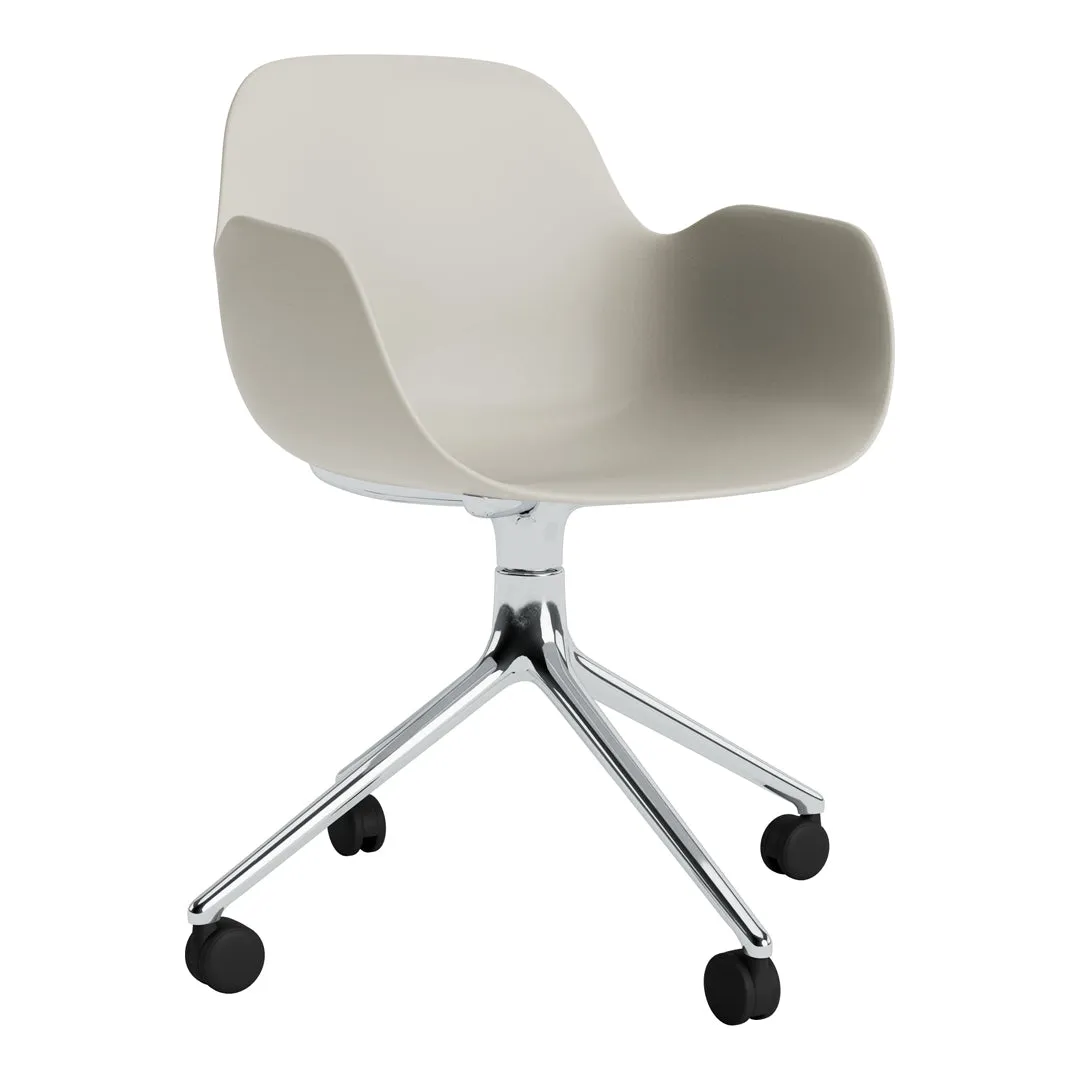 Form Armchair - 4W Swivel Base