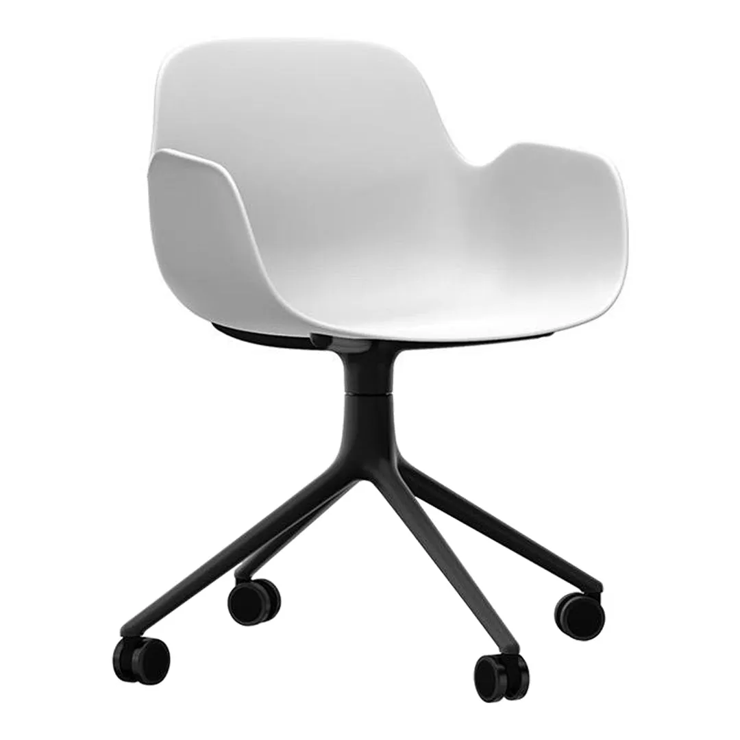 Form Armchair - 4W Swivel Base