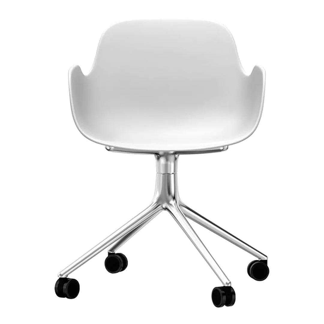 Form Armchair - 4W Swivel Base