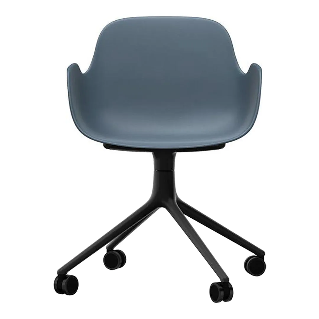 Form Armchair - 4W Swivel Base