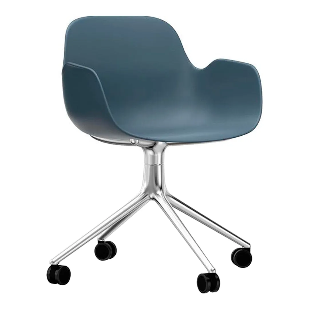 Form Armchair - 4W Swivel Base