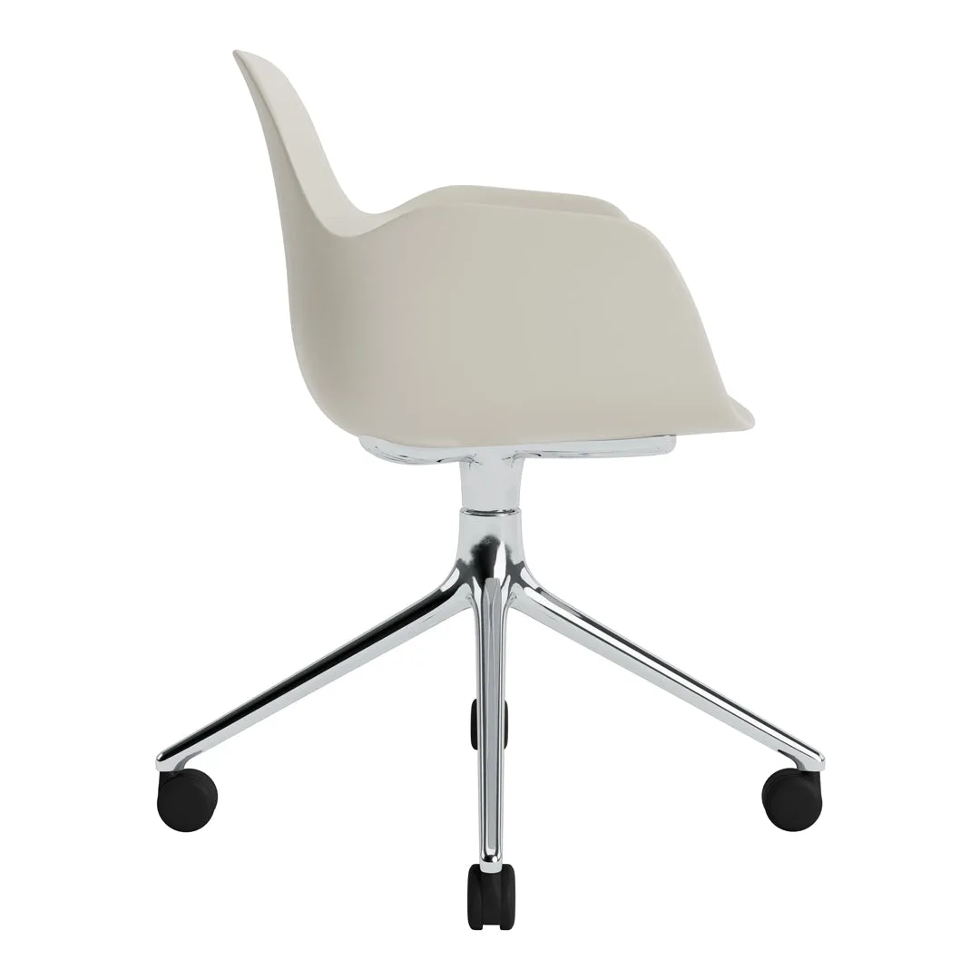 Form Armchair - 4W Swivel Base