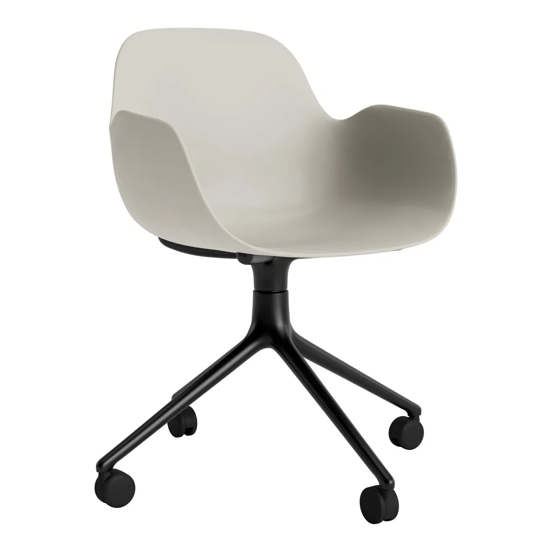 Form Armchair - 4W Swivel Base