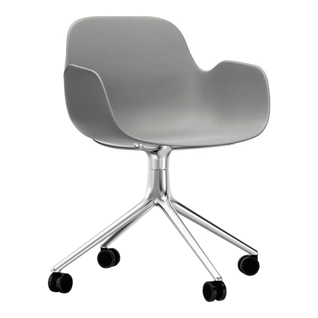 Form Armchair - 4W Swivel Base
